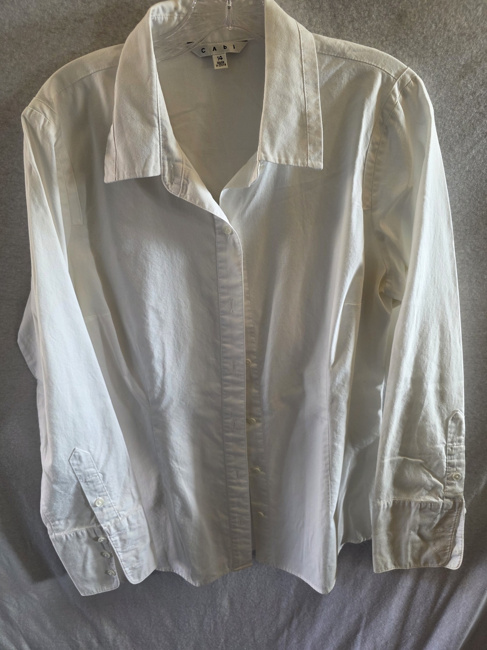 CABi Classic White Women’s Button-Up Shirt